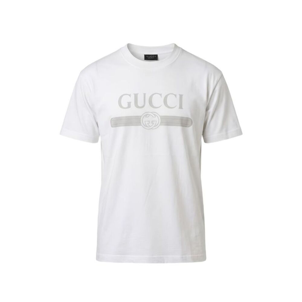 Gucci Men Logo Cotton T-Shirt